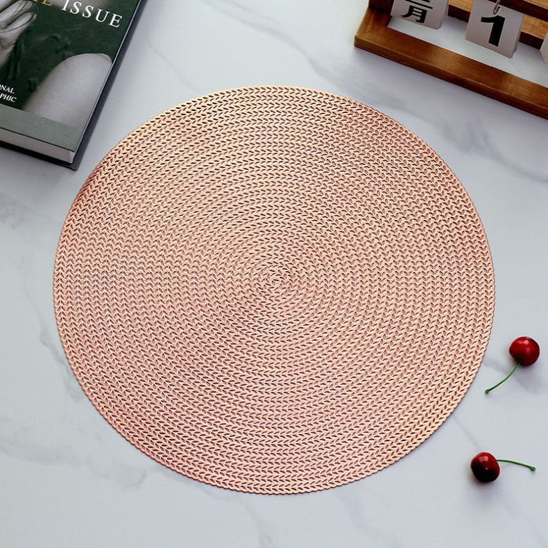 Kit 4 ou 6 Tapete De Mesa Posta Redondo Design Elegante Impermeável