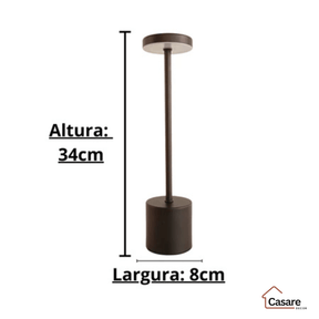 Luminaria de Mesa Recarregavel Sem Fio – Casare