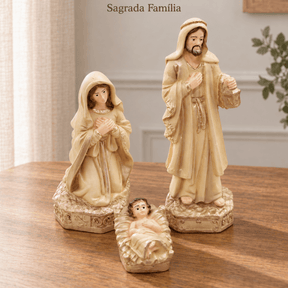 Presépio de Natal Completo Belém 13 Peças em Gesso