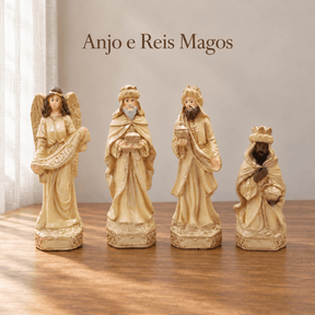 Presépio de Natal Completo Belém 13 Peças em Gesso