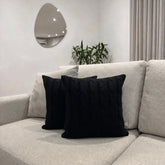 Kit com 2 Capas de Almofada Tricot Linna 45 × 45 cm