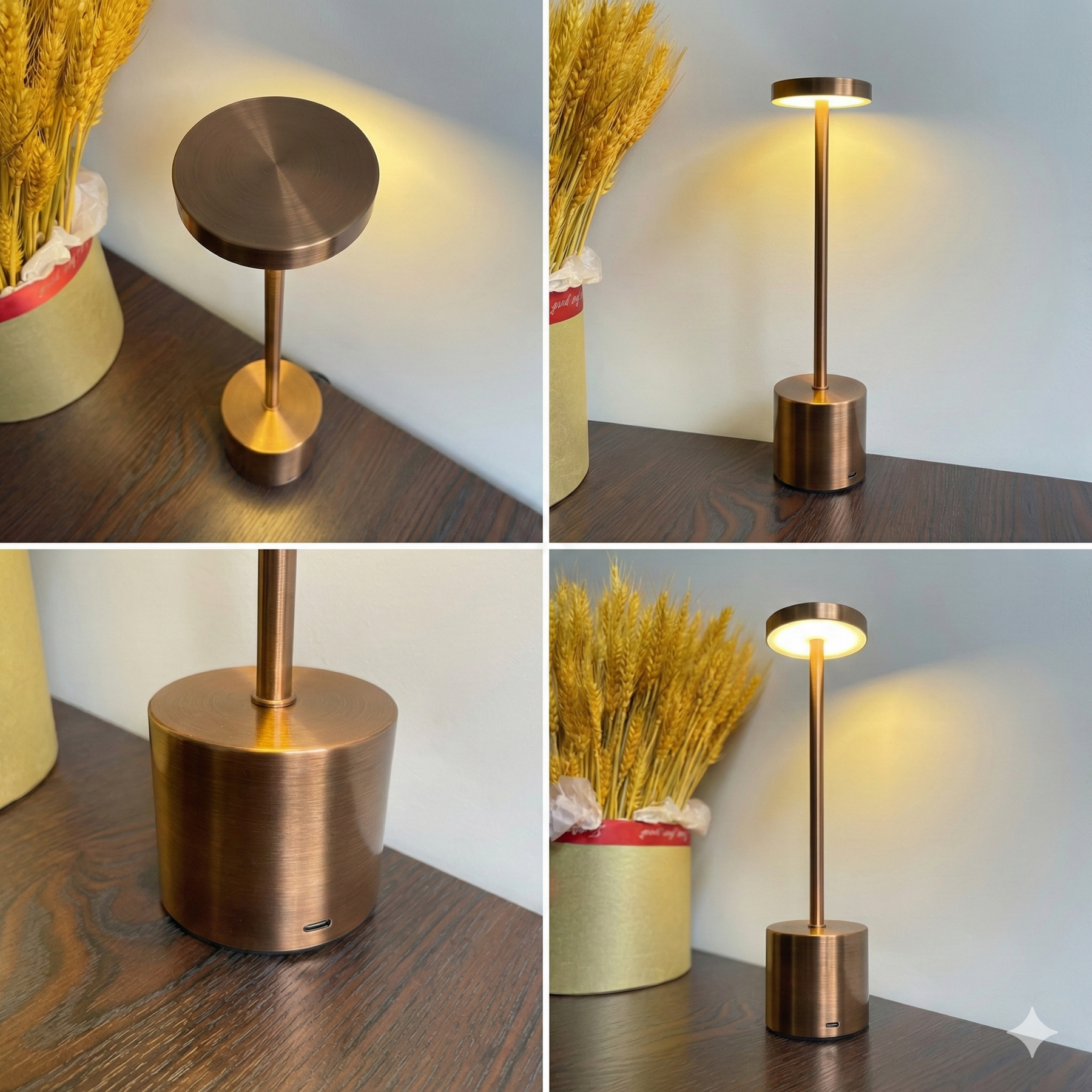 Luminária de Mesa Sem Fio Em LED