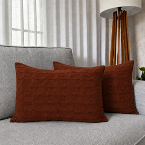 Capa de Almofada Tricot Linna Retangular 60 × 40 cm