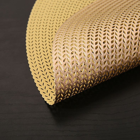 Kit 4 ou 6 Tapete De Mesa Posta Redondo Design Elegante Impermeável