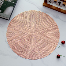 Kit 4 ou 6 Tapete De Mesa Posta Redondo Design Elegante Impermeável