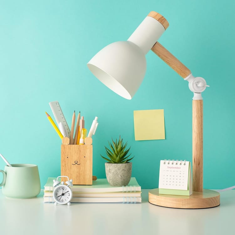 Luminária Arco Nórdico Articulado em Madeira