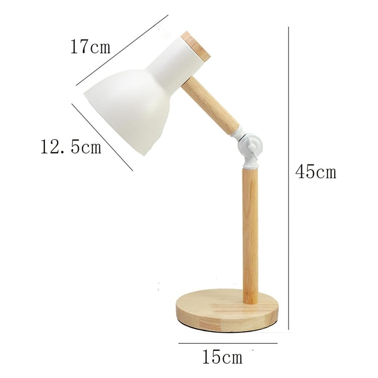 Luminária Arco Nórdico Articulado em Madeira